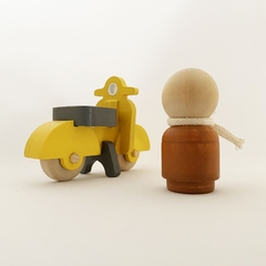 Moto Vespa Giallo - tienda online