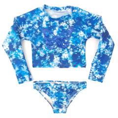 Bikini Remera Batick Azul con Filtro UV 50