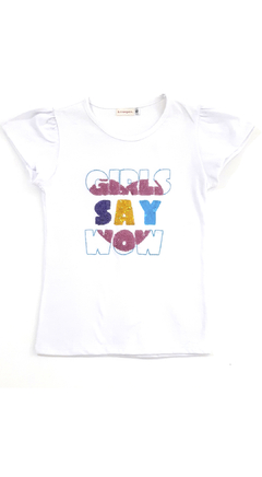 Remera Girl Blanca - comprar online