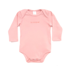 Body Basico Manga Larga - Rosa -