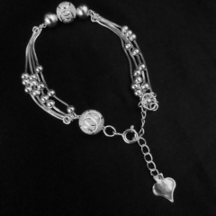 Pulsera Esfera Sterling Plata 925