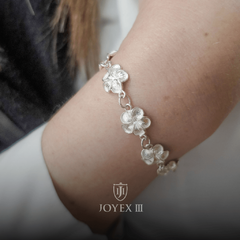 Pulsera de Dama Flores Plata 925 - comprar online