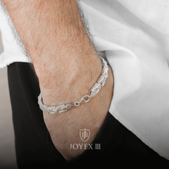 Pulsera de Hombre Plata Hueca - comprar online