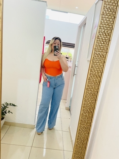 Calça jeans wide leg