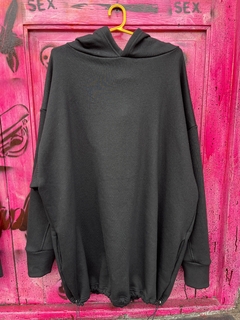 HOODIE FRIZA NEGRO- 85 cms