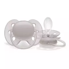 Chupete Ultra Soft Philips Avent Gris 6-18 Meses