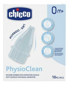 Repuestos Aspirador Nasal Physioclean, 10 unidades. Chicco.