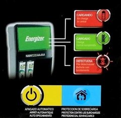 Cargador Energizer Maxi + 2 Pilas Aa Recargables 1300mah en internet