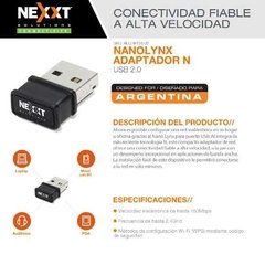 Adaptador Wi Fi Nexxt Nanolynx N Usb 2.0 150mbps Tipo Pen en internet