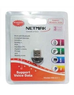 Adaptador Bluetooth 2.0 Dongle Netmak Nm-e311 Receptor Bt - comprar online