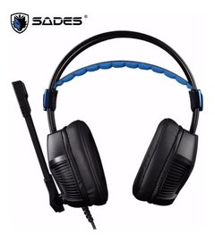 Auricular Gamer para pc Sades Xpower Plus Sa-706s Usb Pc Ps4 con microfono - comprar online