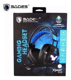 Auricular Gamer para pc Sades Xpower Plus Sa-706s Usb Pc Ps4 con microfono - dotPix Store