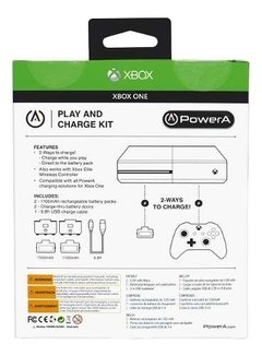 Kit De Bateria Carga Y Juega Para Joystick Xbox One Powera en internet