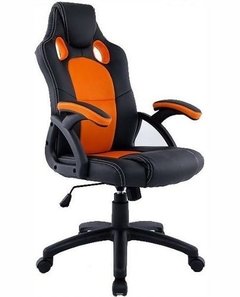 Silla Gamer Racoor D-305 Naranja Y Negra Pc Gaming Chair