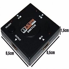 Switch Multiple Conector Hdmi 3x1 Netmak Full Hd Adaptador - comprar online