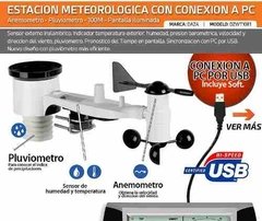 Estacion Meteorologica Inalambrica Lcd Luz Pc Usb Dzwt1081 - comprar online