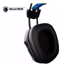 Auricular Gamer para pc Sades Xpower Plus Sa-706s Usb Pc Ps4 con microfono