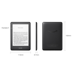 Lector de libros electronicos Amazon Kindle 10ma generacion retroiluminado