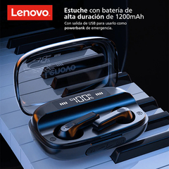 Auriculares inalambricos bluetooth Lenovo QT81 con display en internet