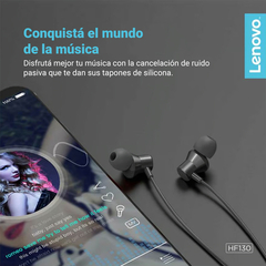 Auriculares in-ear Lenovo HF130 manos libres metálicos reforzados