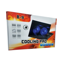 Base cooler pad para notebook doble ventilador Seisa B-9 - tienda online