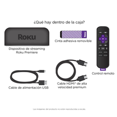 Conversor Smart TV Roku Premiere 3920RW 4K HDR Control Remoto