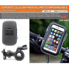 Soporte Celular Bicicleta Impermeable Moto Portacelulares - comprar online