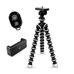 Trípode soporte de celular disparador selfie bluetooth gorila 23cm Skyway TR6 - comprar online