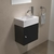 Vanitory Ferrum Toilette 40 cm. Negro 1 Pta - comprar online