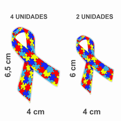 10 Adesivos Símbolo Autista Para Carro Pcd - Rodrigo Adesivos