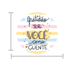 100 Etiquetas Adesivas Redonda 4x4cm - comprar online