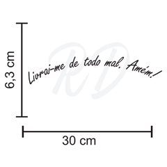 Adesivo Livrai-me De Todo Mal Amém na internet