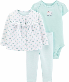 Conjunto 3 peças - 6 meses - Carter´s