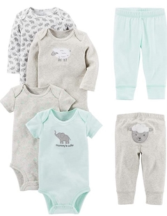 Conjunto Body's e Calças - 6/9 meses - Carter´s