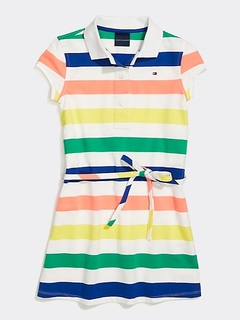 Vestido Polo Listrado 7 anos - Tommy Hilfilger