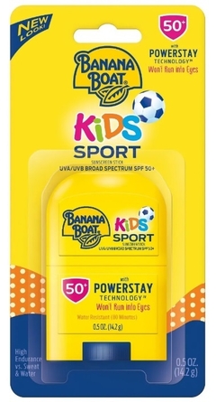 Protetor Solar de Bastão Banana Boat Kids Stick 14.2g tipo similar Neutrogena Wet Kids fps 50+