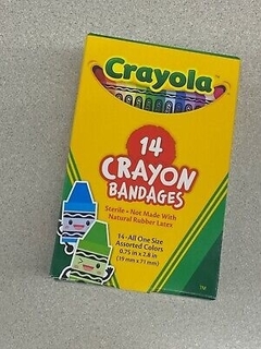 Curativo tipo bandaid infantil Tema: Crayola com 14 unidades na internet