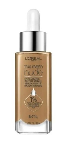 Base Sérum Loreal True Match Nude Hyaluronic Tinted Sérum 5-6 Medium Tan na internet