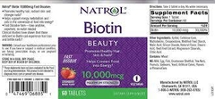 Biotin 10,000 Natrol - comprar online