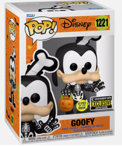 Boneco esqueleto Pateta Funko Pop Halloween Disney 1221 - Disney Skeleton Goofy Exclusive Halloween GITD Funko Pop Vinyl Figure