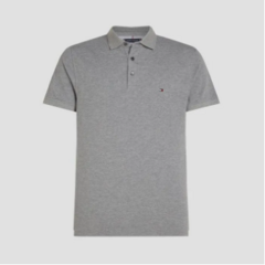 Camiseta Polo manga curta Regular Fit Stretch - Cinza - Tommy Hilfiger