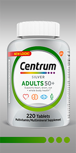 Centrum Adultos Adults Silver 50+ - 200 comprimidos - comprar online