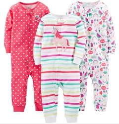 Conjunto 2 macacões pijama algodão 5T - Carter´s