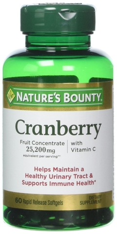 Cranberry Nature Bounty Triple Strength Natural Cranberry 60 Capsulas Nature's Bounty