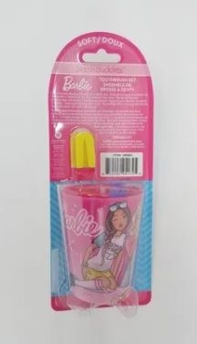 Escova de dente infantil BARBIE com copo e protetor de escova - comprar online