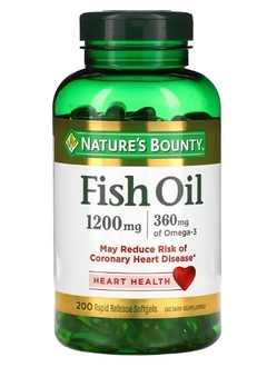 Omega-3 Fish oil Nature´s Bounty 200 softgels