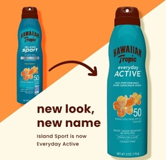 Protetor Solar Hawaiian Tropic ACTIVE Sport SPRAY Fps 50 Importado Eua - Havaiian Tropic - comprar online