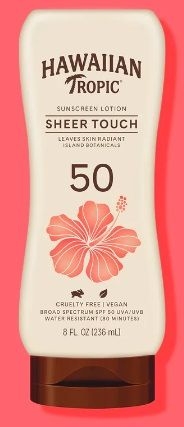 Protetor Solar Hawaiian Tropic Sheer Touch Fps 50, Importado Eua - Havaiian Tropic