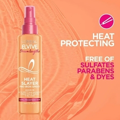 Protetor térmico L'Oreal Paris Elvive Dream Lengths Heat Slayer Pre-Iron Spray Leave-In pre chapinha 150ml - comprar online