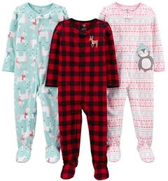 Cj 3 macacões pijama fleece 2T - Carter´s - comprar online